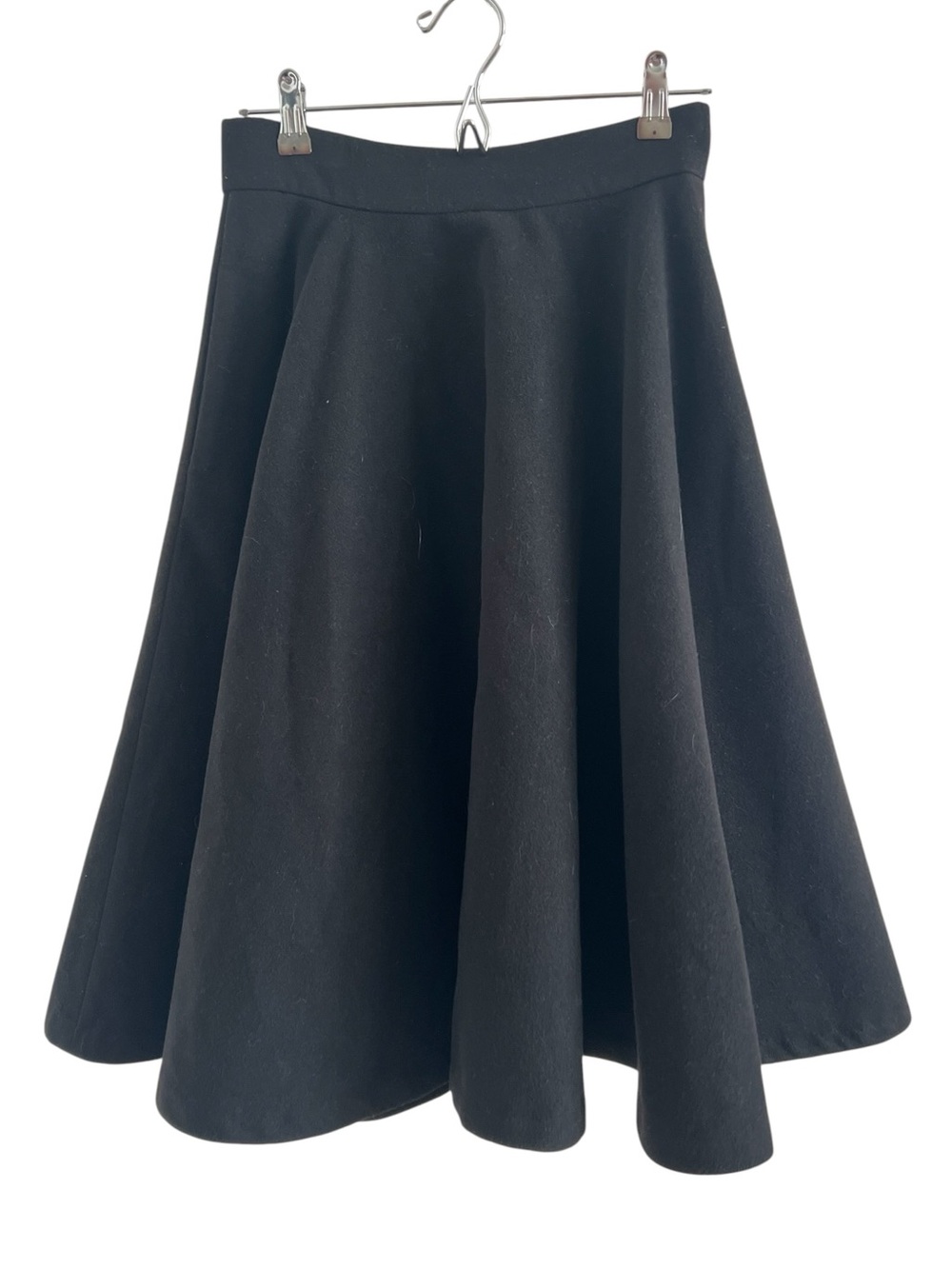 Vintage Classic Black Flared Swing Skirt